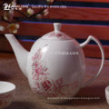 Ensemble de thé chinoise à thé en porcelaine fine à motif floral 7pcs, Ensemble de thé à la Lucky China